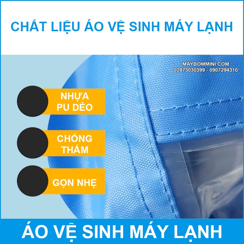 Áo trùm vệ sinh máy lạnh cao cấp Q-562