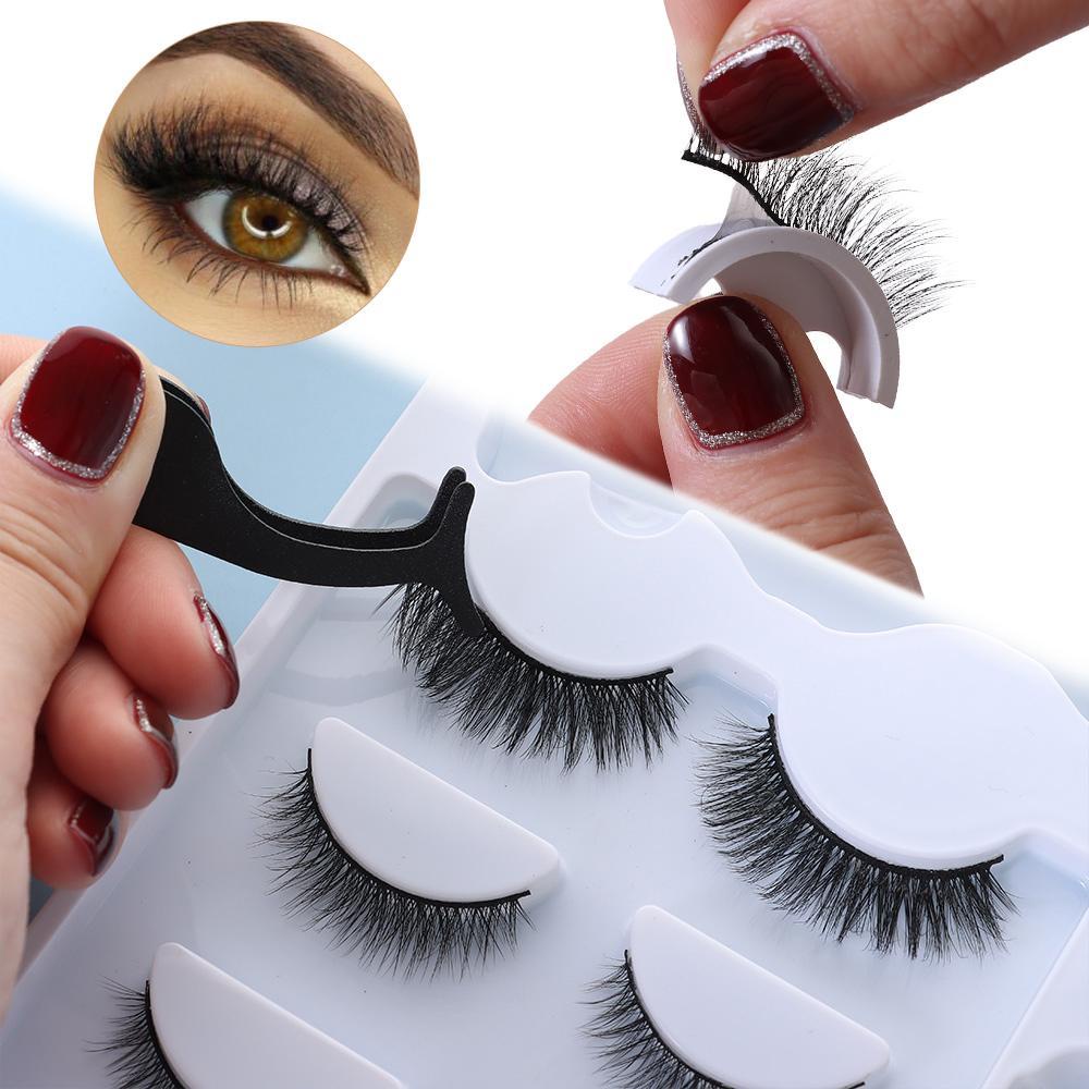 Xiantin Set 3 Cặp Lông Mi Giả Tự Dính Chống Nước Lâu Trôi Tự Nhiên Có Thể Tái Sử Dụng