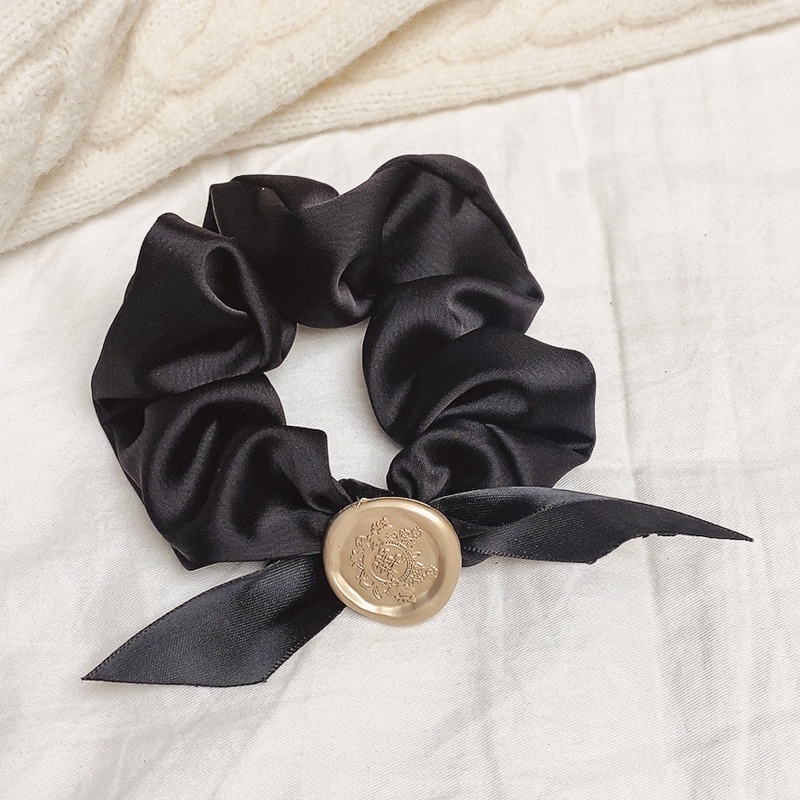 Kẹp Tóc Hình Nơ Màu Đen Cỡ Lớn Phong Cách Hàn Quốc Thời Trang