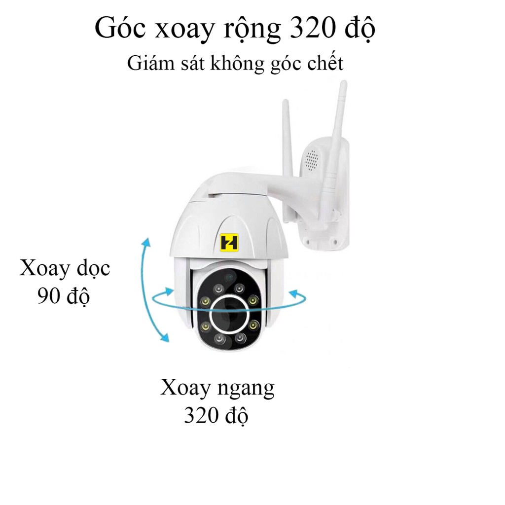 CAMERA IP WIFI PTZ YOOSEE XOAY 355 ĐỘ, HÌNH ẢNH FULL HD | BigBuy360 - bigbuy360.vn