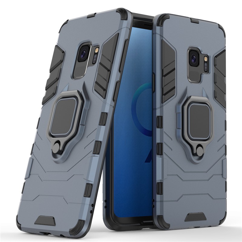 Samsung Galaxy S9 Plus Case Shockproof Ring Bracket Back Cover Samsung S 9 S9Plus Casing Hard Case Covers