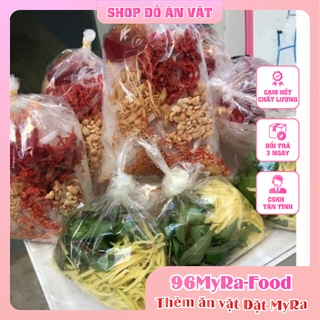BÁNH TRÁNG TRỘN NHÀ LÀM 8 LOẠI TOPPING ( NƯỚC SỐT BÒ KHÔ VÀ QUẤT +GÀ KHÔ VÀ HÀNH LÁ PHƠI KHÔ)100% HỢP VỆ SINH