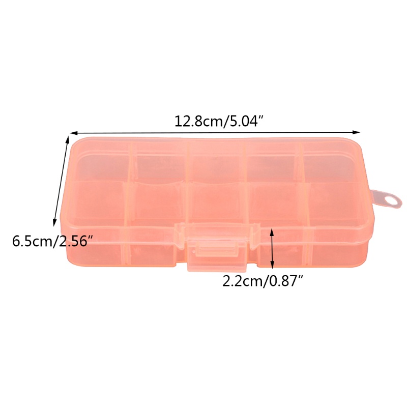 Hộp Trong Suốt Đựng Cọ Trang Trí Móng Tay