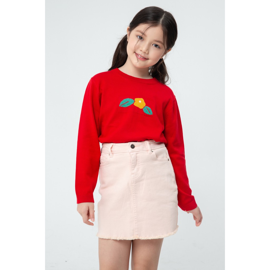 Chân váy bò chữ A bé gái IVY moda MS 32G0284