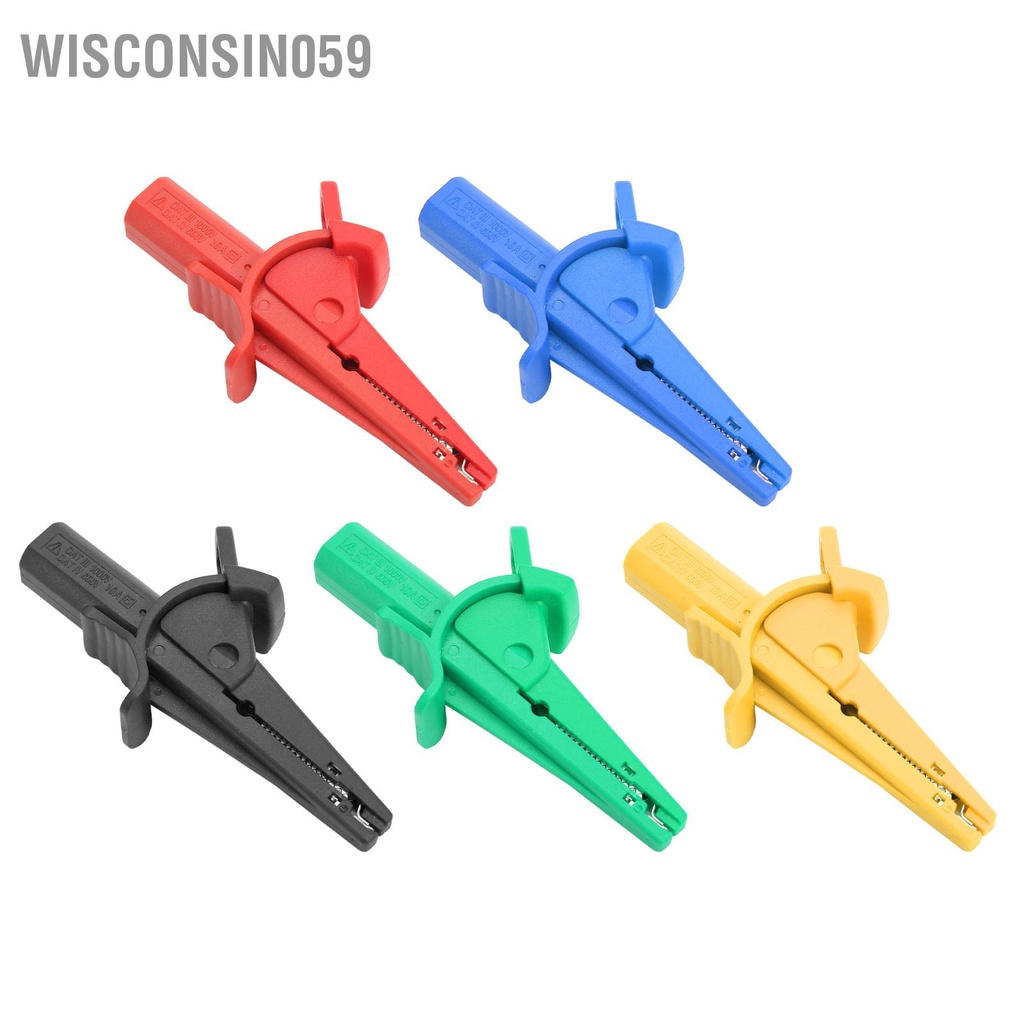 Wisconsin059 Insulated Test Clamp Safe 20mm Opening Current Clip with 4mm Banana Socket for Car Trucks Electrical Projects
