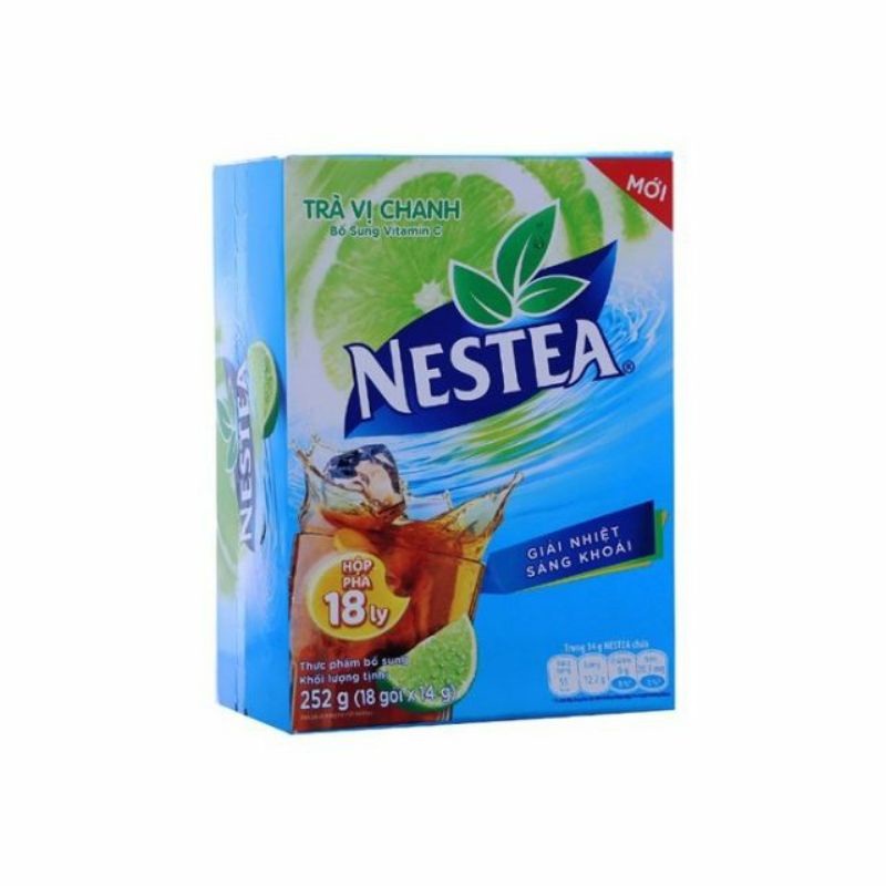 Trà Chanh Nestea Hộp 18 Gói x 14g ( date 2022)