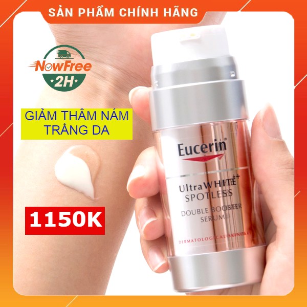 Serum Giảm Thâm Nám Eucerin UltraWHITE+ Spotless Double Booster Serum 30ml 2in1 -Tinh Chất Dưỡng Trắng Da