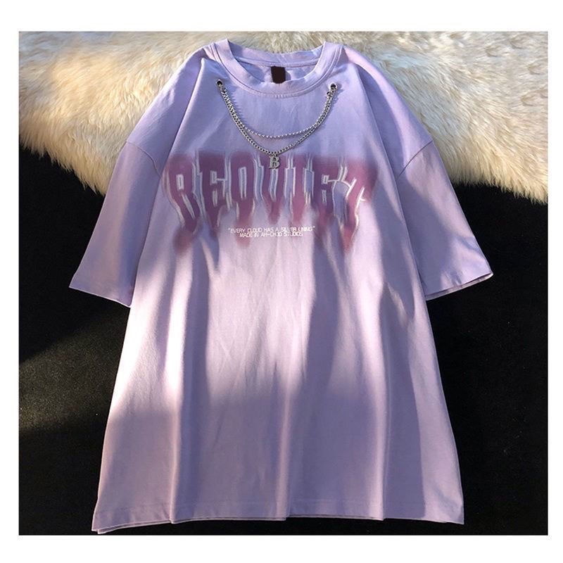 Áo Thun Tay Ngắn Dáng Rộng Phong Cách Hàn Quốc Thời Trang Mùa Hè Cho Nữ