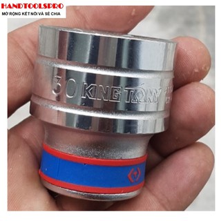 Đầu tuýp trắng ngắn 1/2 inch lục giác 30mm Kingtony 433530M