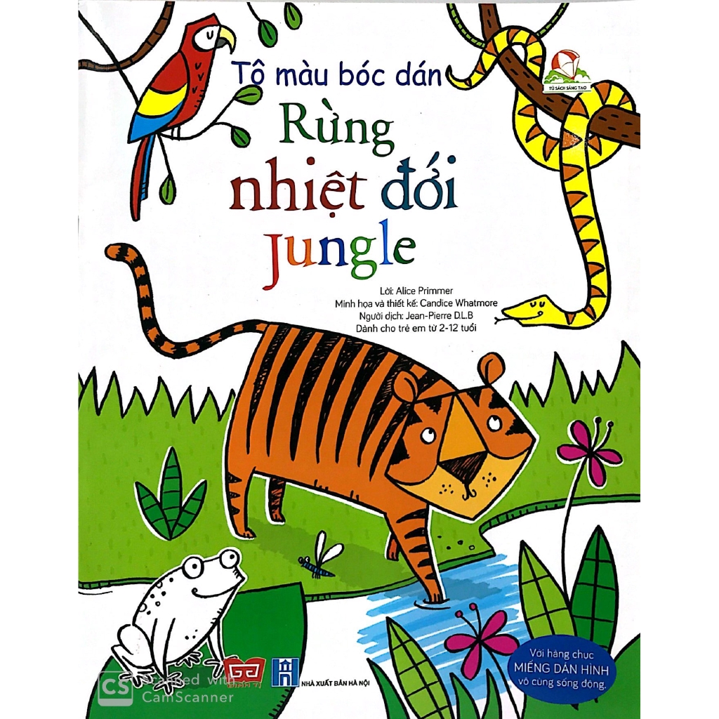 Sách - Tô Màu Bóc Dán - Rừng Nhiệt Đới - Jungle