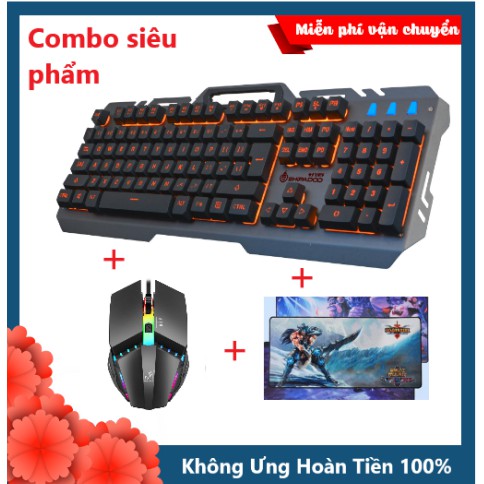 X-ONE SHOP CHỈ GIẢM GIÁ 1 NGÀY💥FREESHIP Bộ Bàn Phím T21, Chuột K3 Và Lót Chuột Siêu Lớn Chuột RGB, Bàn Phím Led Siêu Đẹp