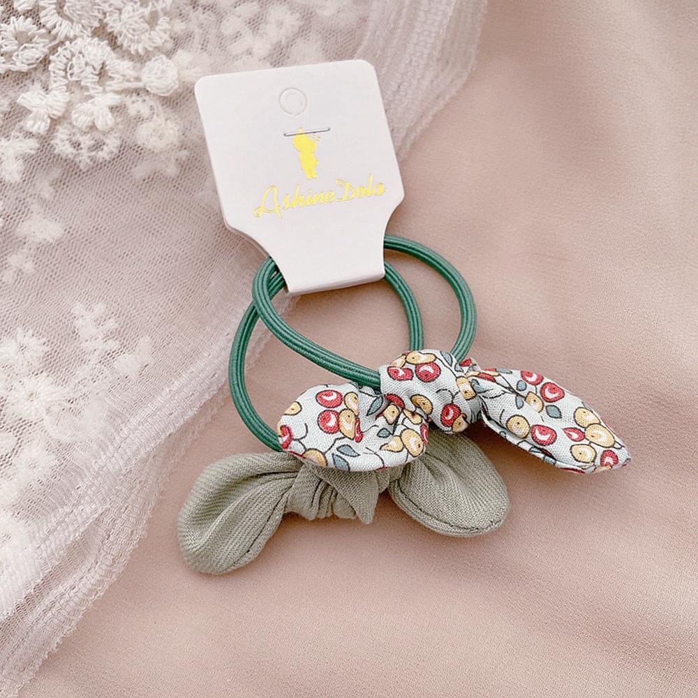 Bộ 2 Dây Cột Tóc In Họa Tiết Cherry Ngọt Ngào