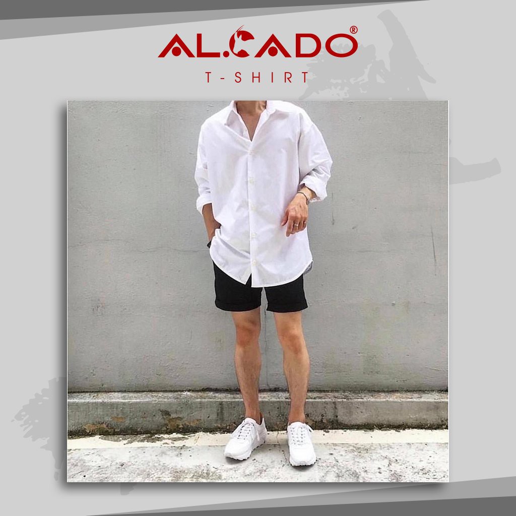Áo sơ mi tay dài dáng rộng phong cách thời trang Hàn Quốc cho nam