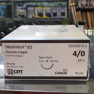 Chỉ tiêu phẩu thuật Catgut Chromic 4/0 CPT