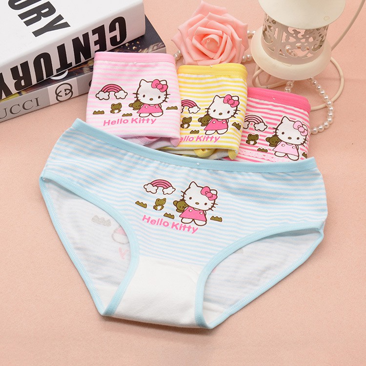 Combo 10 Chip Tam Giác Bé Gái Hoạ Tiết Kitty - TG2