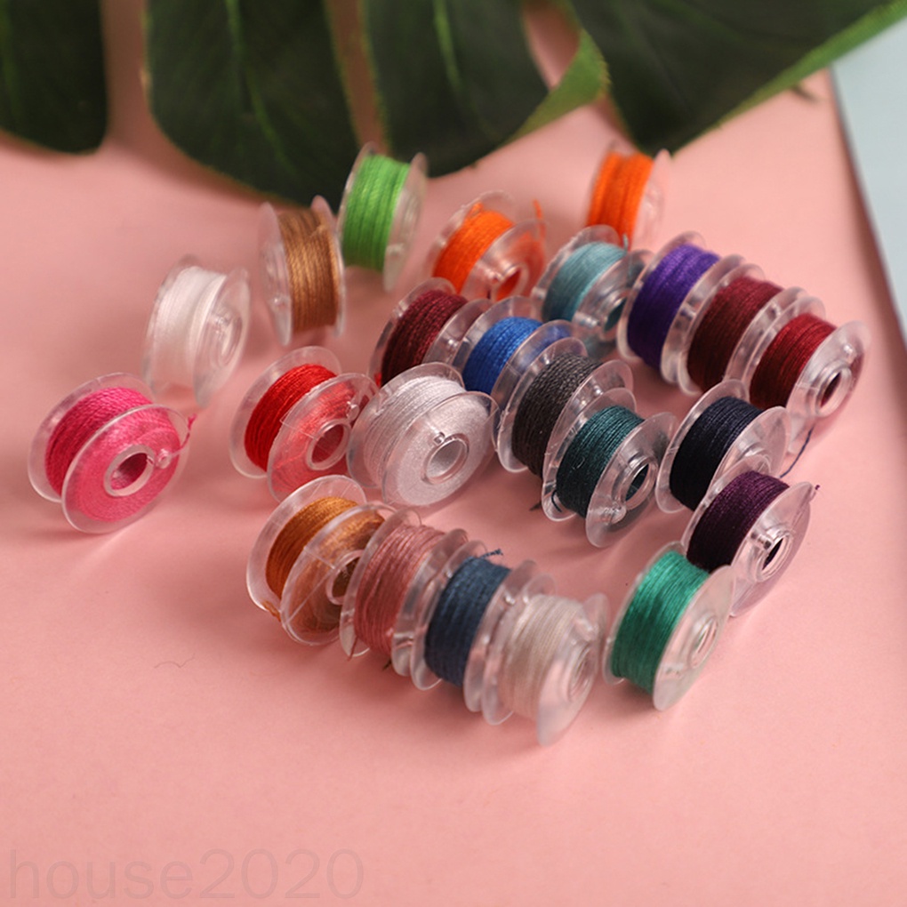 Bộ 64 cuộn chỉ thêu/dụng cụ màu sắc ngẫu nhiên