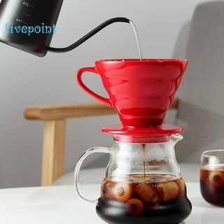 Cốc lọc cà phê nhỏ giọt V60 bằng gốm kèm giá đỡ phân chia dành cho cốc 1-4