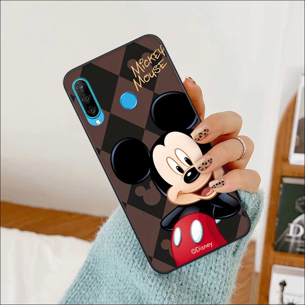 Ốp lưng điện thoại Huawei Nova 4e / P30 Lite hình mic key min nie mouse thời trang, vỏ ốp rẻ đẹp
