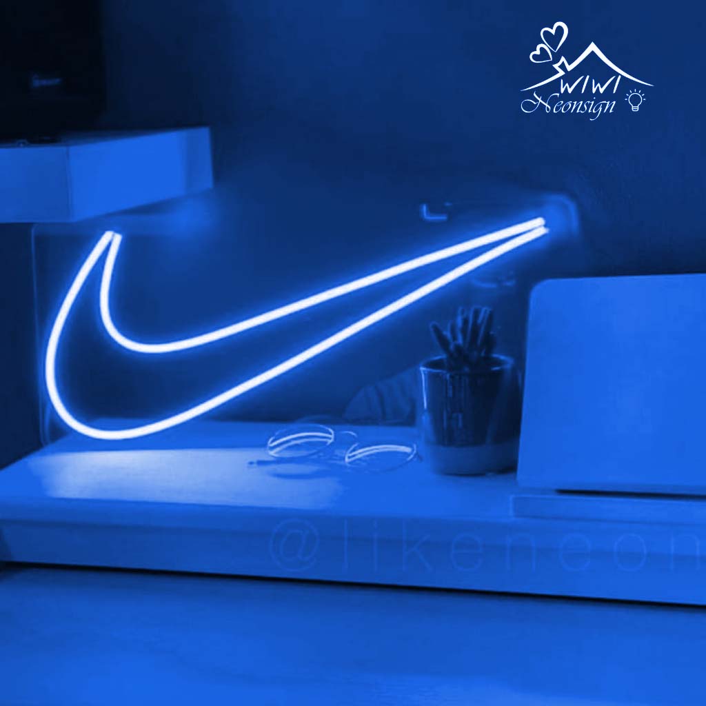 Đèn led neon nike nhiều màu giá rẻ sập sàn | size 31x14 cm | Decor trang trí phòng ngủ