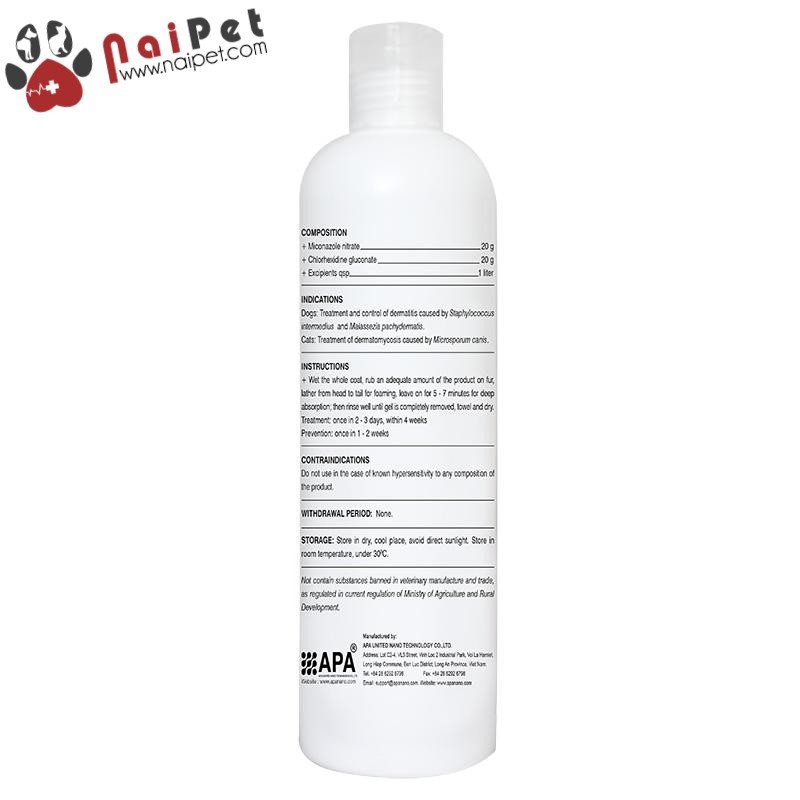 Sữa Tắm Trị Nấm Viêm Da Modern Pet Dermacare 250ml