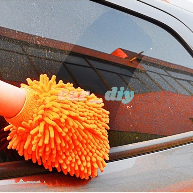 Găng Tay Rửa Xe Hơi / Xe Máy Bằng Sợi Nhỏ