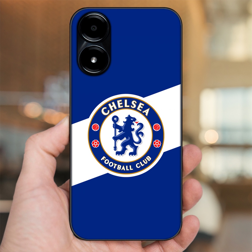 Ốp lưng Vivo Y02s viền đen in hình Chelsea FC