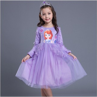Váy elsa - Sofia lót nỉ
