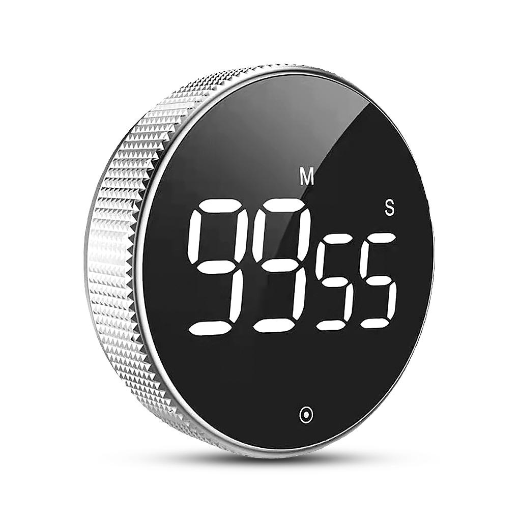 Đồng Hồ Hẹn Giờ Kỹ Thuật Số Màn Hình LED 99 Phút 59 Giây Dạng Xoay Tiện Dụng Cho Gia Đình
