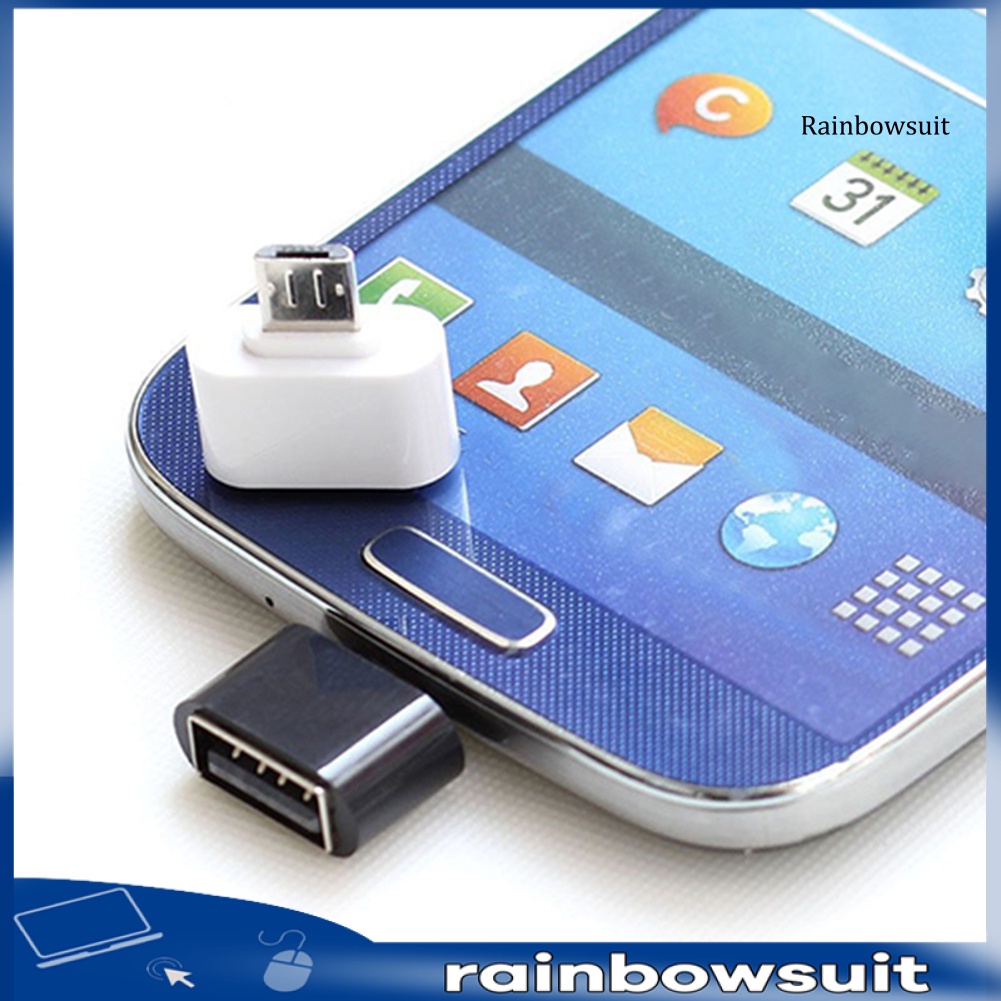 Set 2 Đầu Chuyển Đổi Micro USB Sang USB 2.0 OTG Cho Điện Thoại Android Tablet