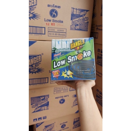 Hộp 10 Khoanh Nhang Muỗi Ít Khói LowSmoke Ranger Thái Lan Xuất Khẩu Châu Âu