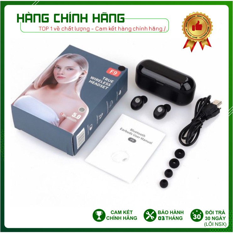 Tai nghe Amoi F9 - Bản Quốc Tế [FreeShip - Hàng Chính Hãng] Tai nghe true wireless| Nút cảm ứng| Sạc dự phòng| Pin 280h