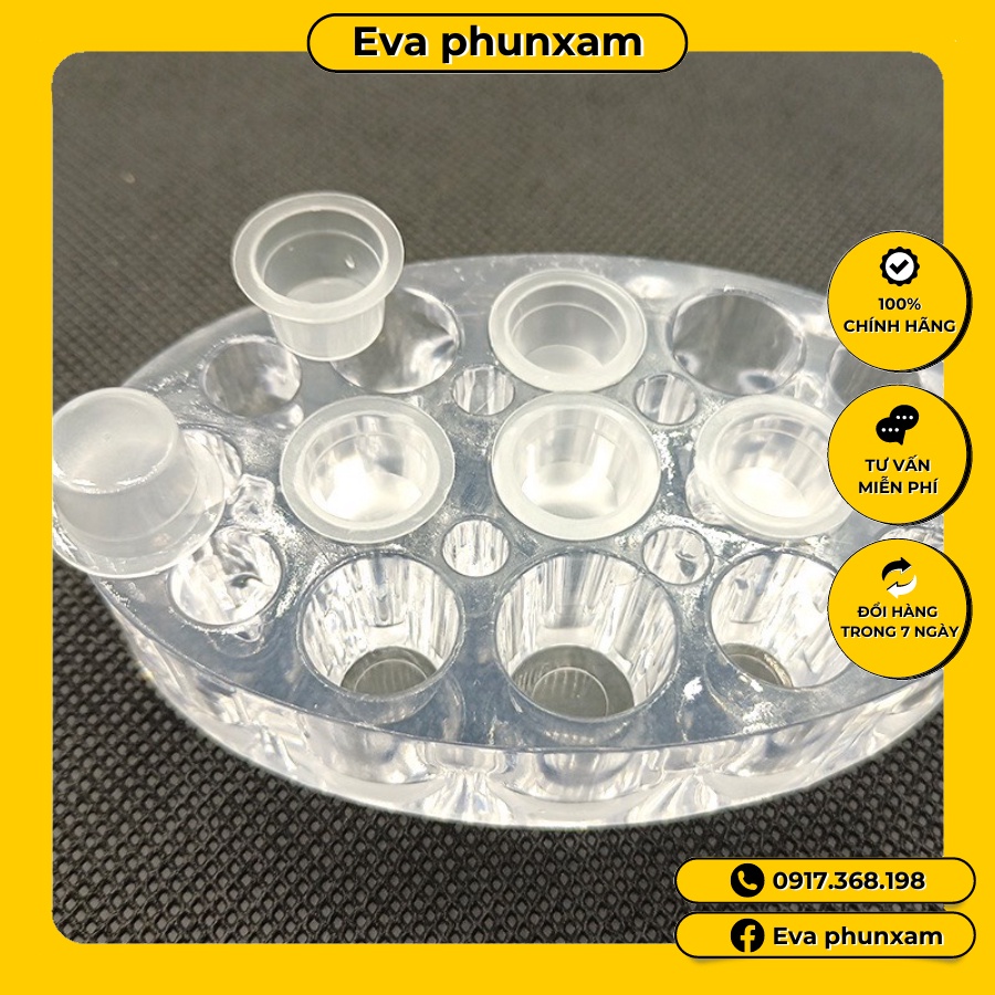 Chum nhựa đựng mực phun xăm (gói~100c)