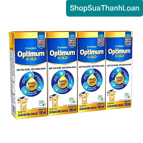 [HSD T5-2022] LỐC 4 HỘP SỮA BỘT PHA SẴN OPTIMUM GOLD 180ML