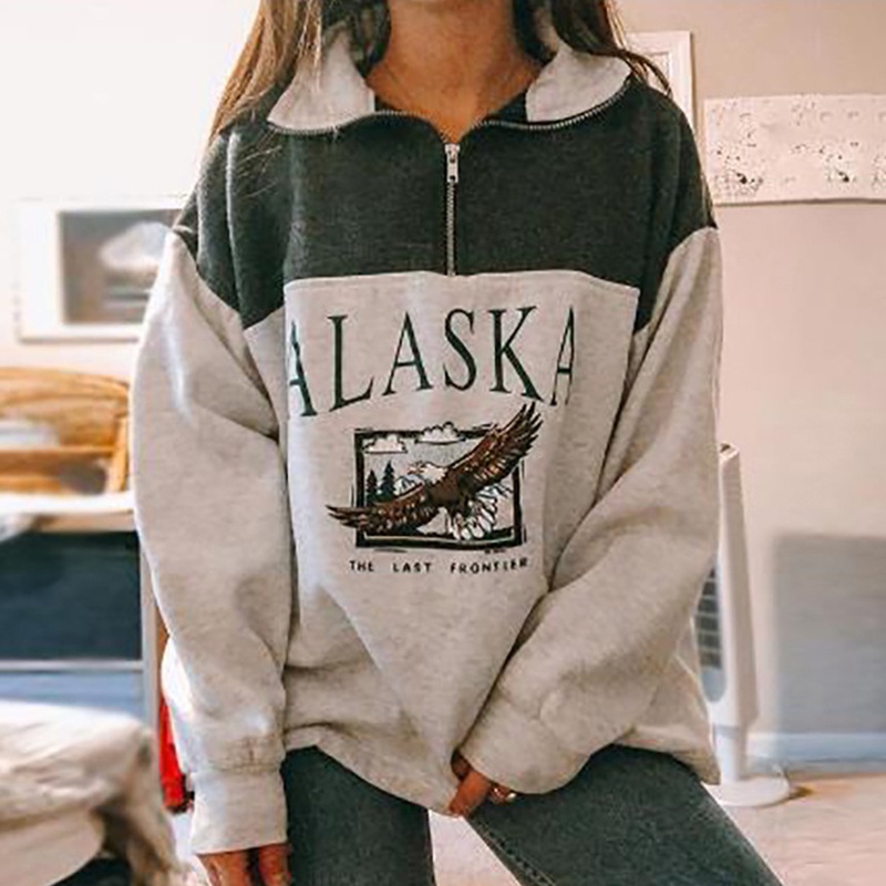 Áo nỉ Alaska Sweatshirt có khoá cổ