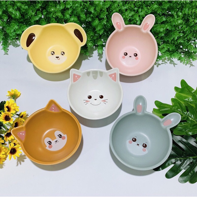 Bát sứ ăn dặm hình con vật ngộ nghĩnh , gốm sứ cao cấp an toàn cho bé