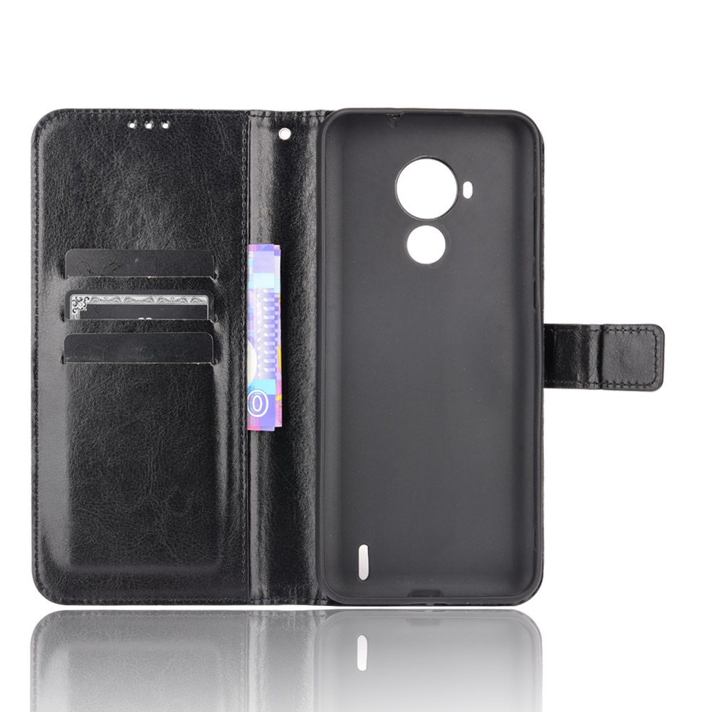 Sang Trọng Bao Da Điện Thoại Pu Nắp Gập Tích Hợp Ví Kèm Ngăn Đựng Thẻ Cho Nokia C30 Ốp
