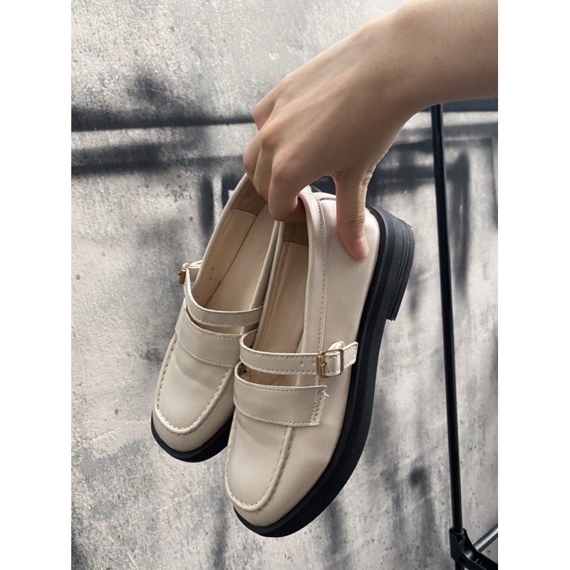 Giày Mary Jane Retro Trắng kiểu Loli xinh xắn | BigBuy360 - bigbuy360.vn