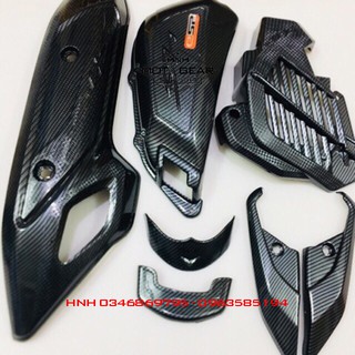 Ốp carbon xe sh 2012 - 2016 bộ 6 món