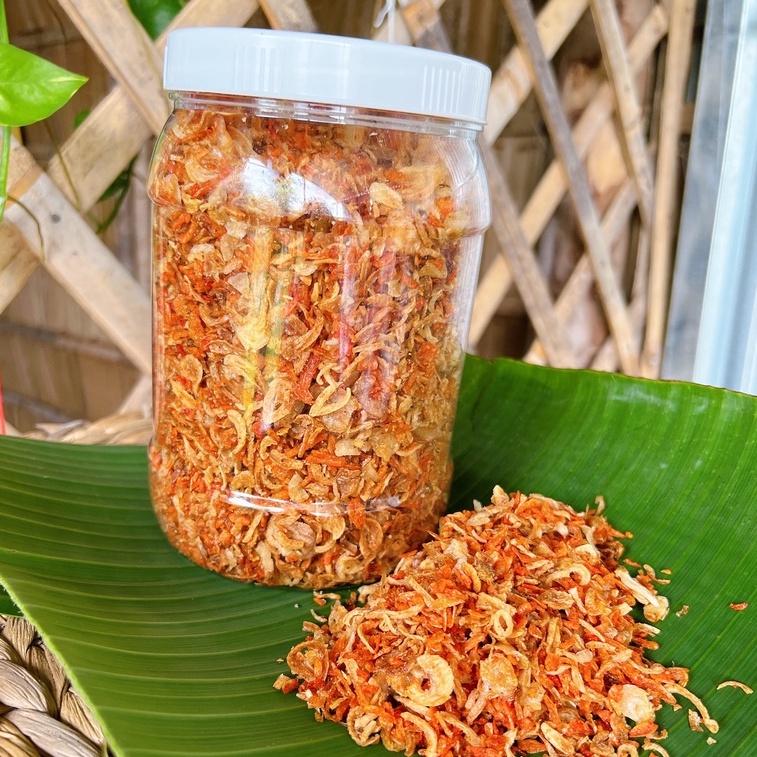Combo bánh tráng phơi sương MUỐI RUỐC HÀNH PHI LỚN - Hủ ruốc 500gr