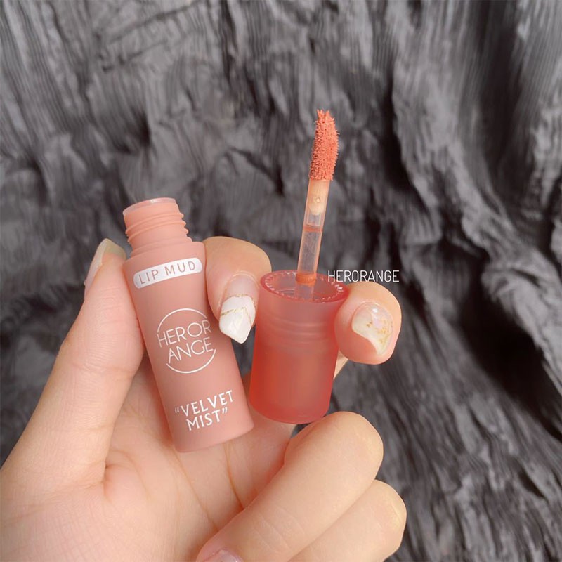 Son kem lùn Herorange Velvet Mist Lip Mud HERO15 | Thế Giới Skin Care