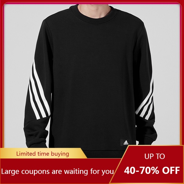 【origina*l】 Áo Nỉ Thể Thao Adidas Cổ Tròn Dáng Rộng Thời Trang Xuân Thu Cho Nam 2021 H46538