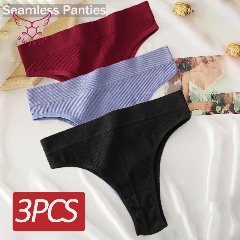 All of me 3 Quần lót bằng cotton không đường may lưng cao thoải mái thời trang cho nữ