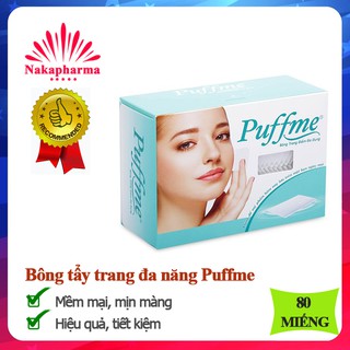 Bông tẩy trang đa dụng Puffme Yahon - 80miếng