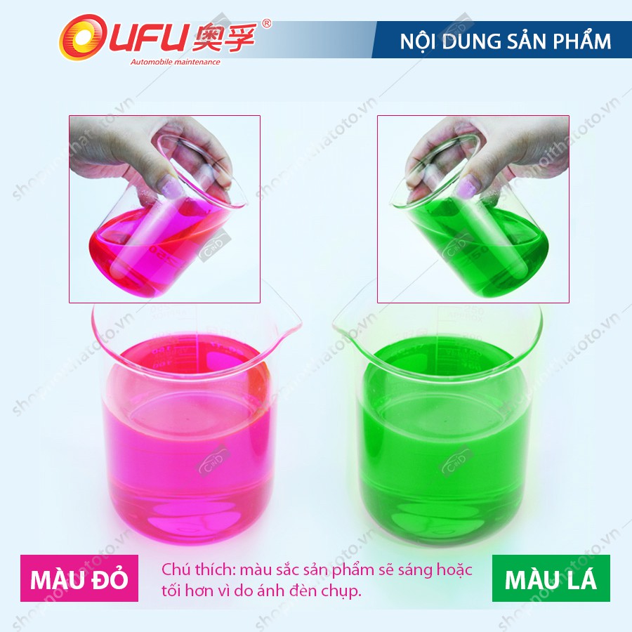 Nước Làm Mát Động Cơ Màu Lá OUFU AF-1202 4L - Nhập Khẩu Chính Hãng