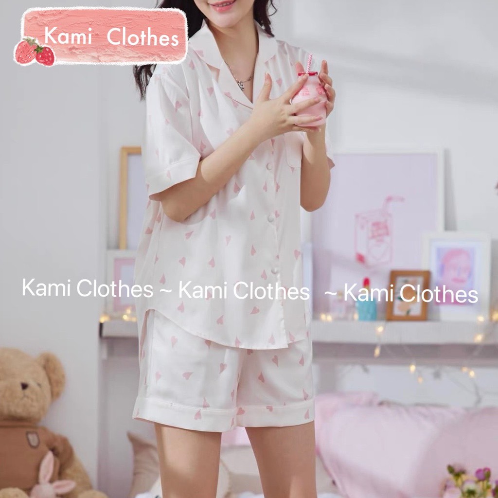 Đồ bộ nữ đũi mềm cộc tay, bộ pijama cao cấp Korea nhiều họa tiết dễ thương cho mùa hè - KAMI Clothes | BigBuy360 - bigbuy360.vn