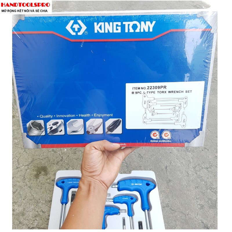 Bộ khóa đầu lục giác bông Kingtony 22309PR ( 9 chi tiết )