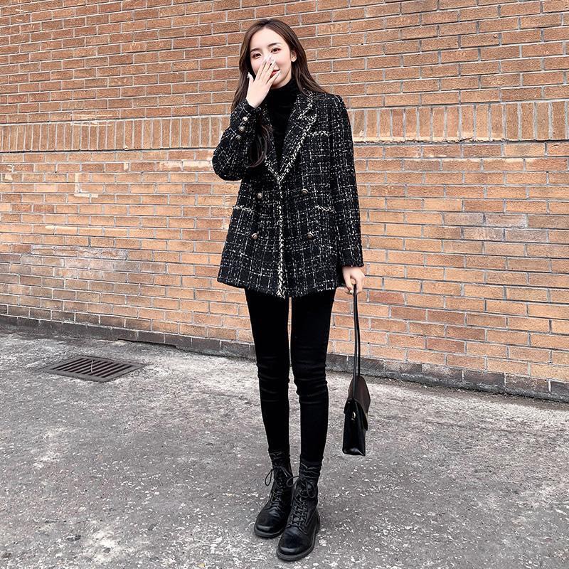 Áo dạ Tweed nữ dáng ngắn phong cách thời trang mới nhất