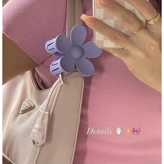 Kẹp tóc hình hoa bằng nhựa Acrylic