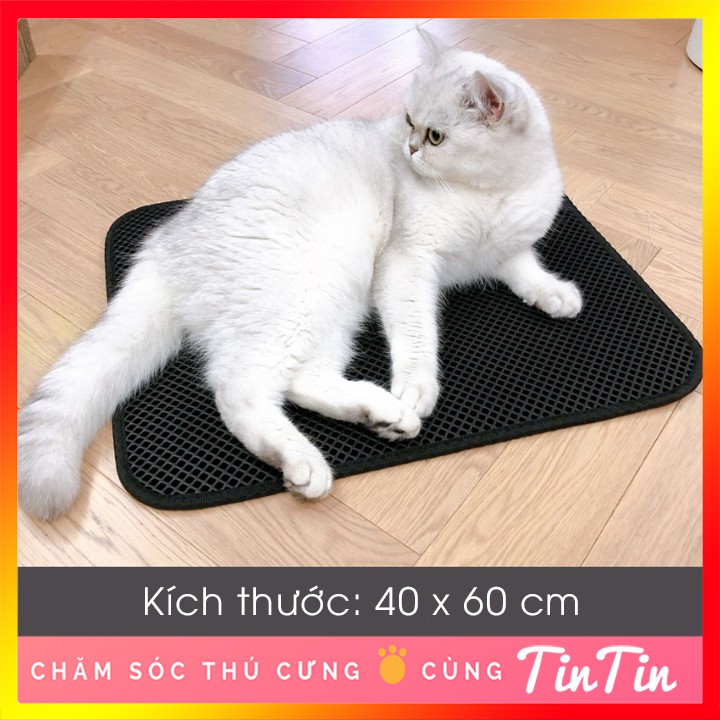  Thảm Lót Nhà Vệ SInh 2 lớp Chống Văng Cát Vệ Sinh Cho Mèo #Tintin Pet Store