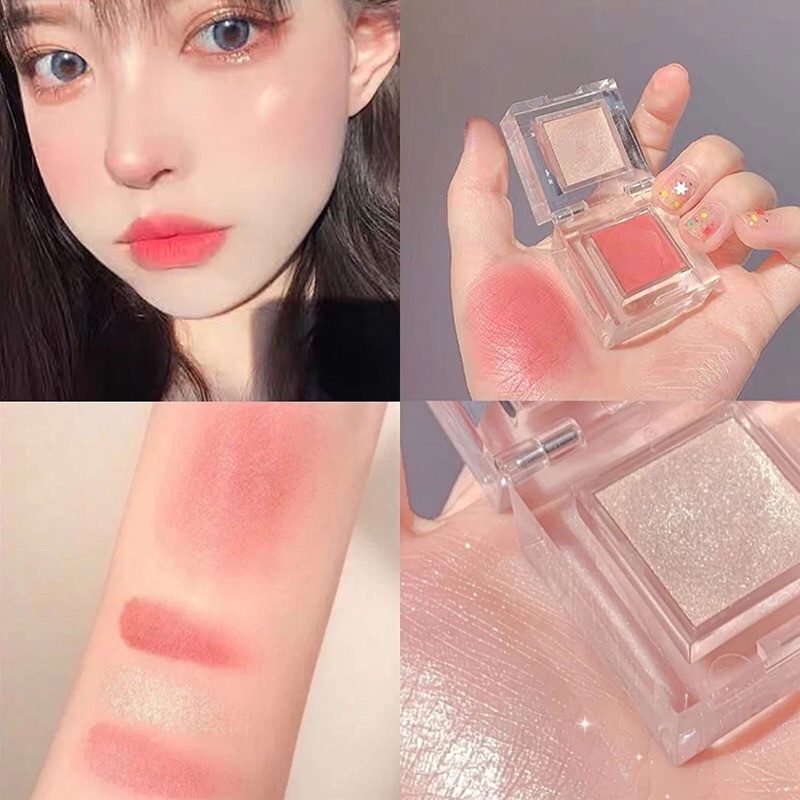 ⚜️Phấn má bắt sáng hai màu tự nhiên lâu trôi Magic Casa